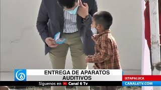 Personas con discapacidad recibieron aparatos auditivos en Ixtapaluca