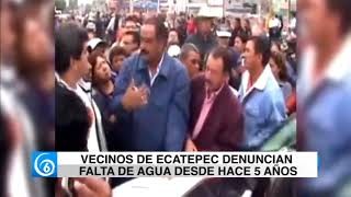 Vecinos de Ecatepec denuncian falta de agua desde hace 5 años