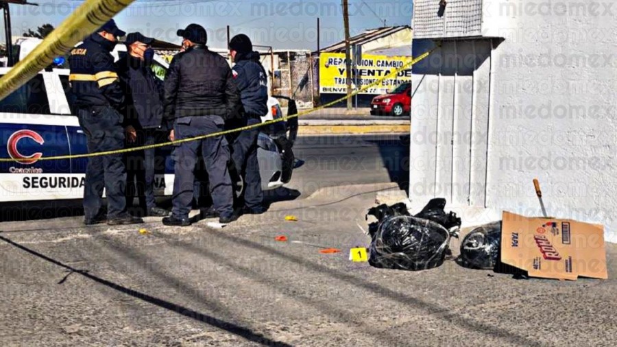 Encuentran restos humanos en bolsas de plástico en Coacalco