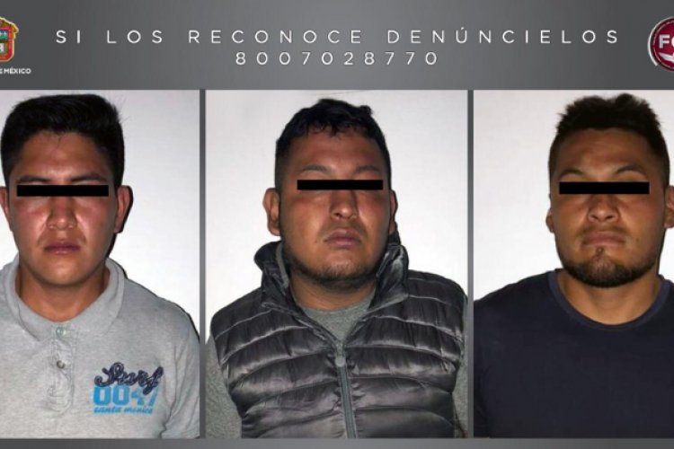 A proceso tres hombres por robo a cuentahabiente en Ixtapaluca