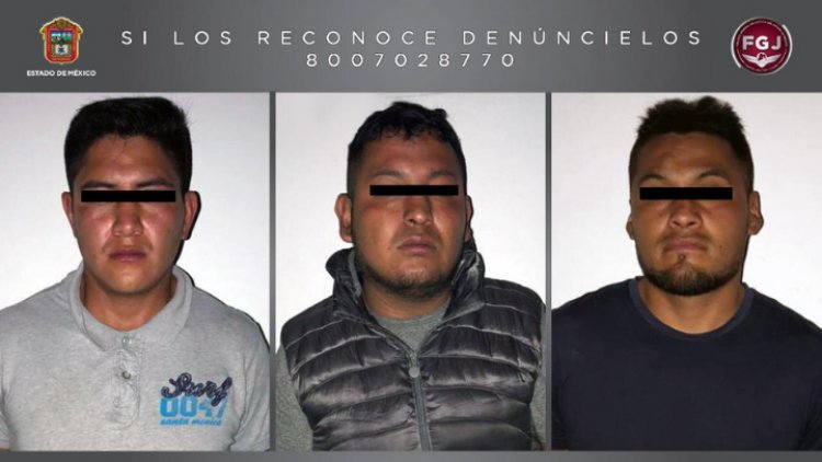 A proceso tres hombres por robo a cuentahabiente en Ixtapaluca
