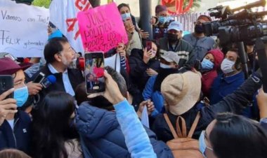 Simpatizantes de Félix Salgado continúan con manifestación frente a INE