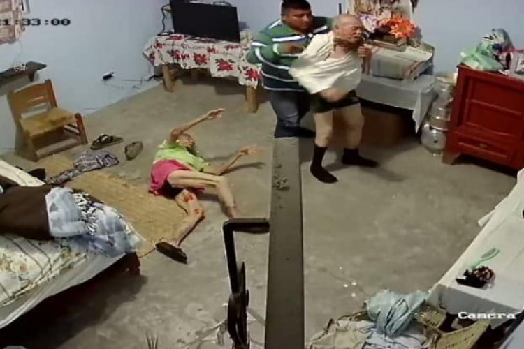 ¡Desgraciado! sujeto asalta y golpea a pareja de abuelitos en Michoacán