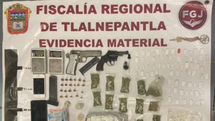 Desmantelan punto de venta de droga en Atizapán