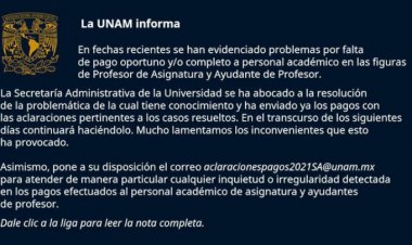 Planteles de la UNAM se van a paro por adeudo a profesores
