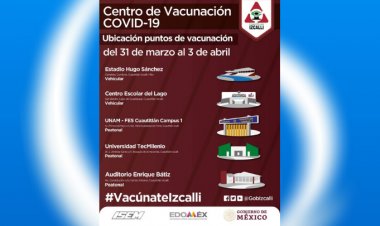 Mañana arranca vacunación en Cuautitlán Izcalli