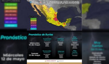 Prevén lluvias y posibles granizadas en el Valle de México