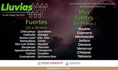 Hoy también se esperan lluvias y granizo en CDMX y Edomex