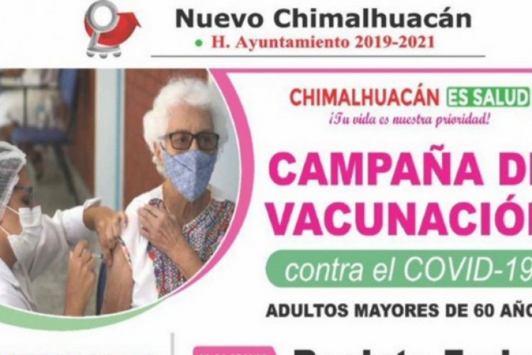 ¡Atención vecinos de Chimalhuacán! Próximo martes inicia vacunación