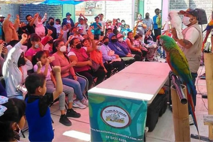 Rescatan animales exóticos usados en campaña de candidato del PRI en Ecatepec