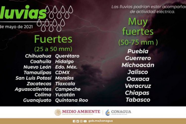 Hoy también se esperan lluvias y granizo en CDMX y Edomex