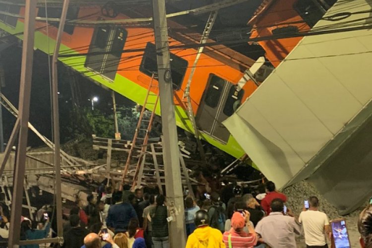 Cae estructura del Metro en la CDMX