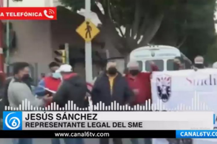 SME realiza protesta en demanda de atención médica del IMSS