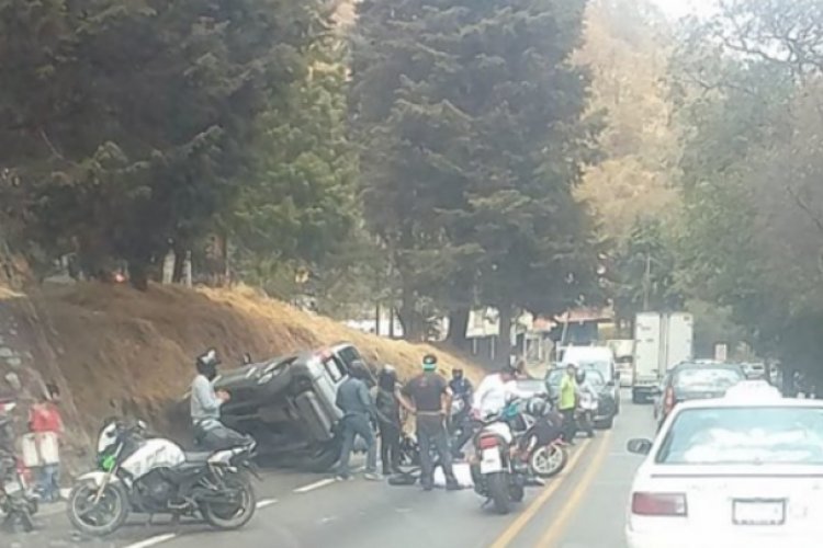 Se registra accidente vial en la México-Cuernavaca