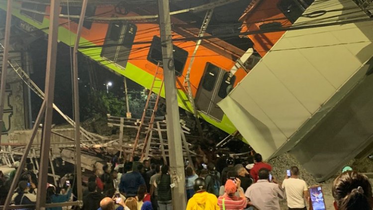 Cae estructura del Metro en la CDMX