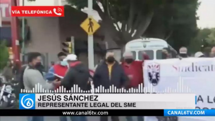 SME realiza protesta en demanda de atención médica del IMSS