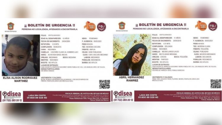 Buscan a menores desaparecidas de albergue de Toluca