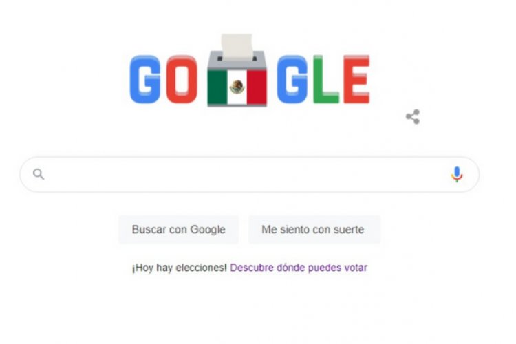 El doodle de Google sobre las Elecciones en México