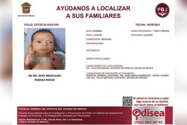 Mujer adicta abandona a su bebé recién nacido en hospital de Ecatepec
