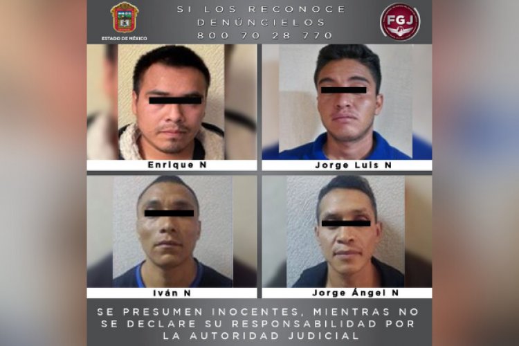 Vinculan a proceso a cuatro supuestos homicidas mexiquenses