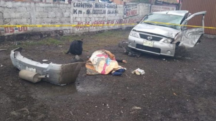 Pareja fallece en aparatoso accidente sobre la México-Cuautla