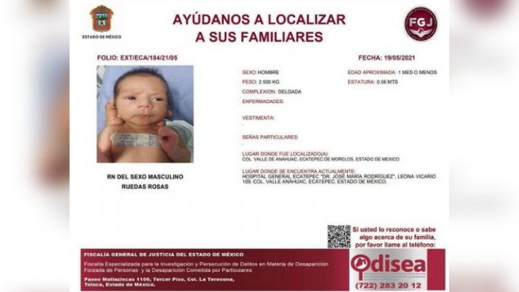 Mujer adicta abandona a su bebé recién nacido en hospital de Ecatepec