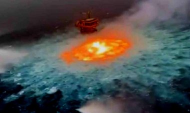 ¡De impacto! explota línea de gasoducto de pemex en el Golfo de México
