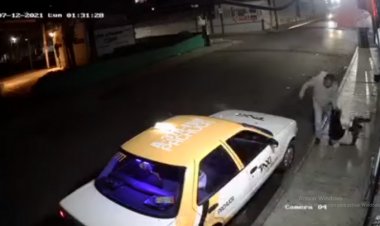 Video: taxista propina golpiza a mujer en calles de Pachuca