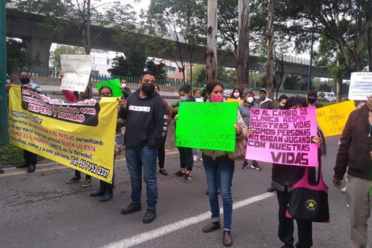 Pacientes con insuficiencia renal bloquean Periférico Norte