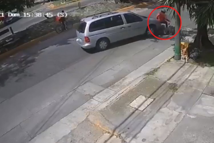 Video viral: conductor atropella a repartidor en Naucalpan