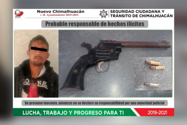 Capturan a sujeto por robo con violencia en Chimalhuacán