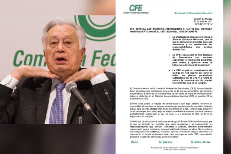 C.F.E reconoce culpabilidad en apagón masivo de diciembre