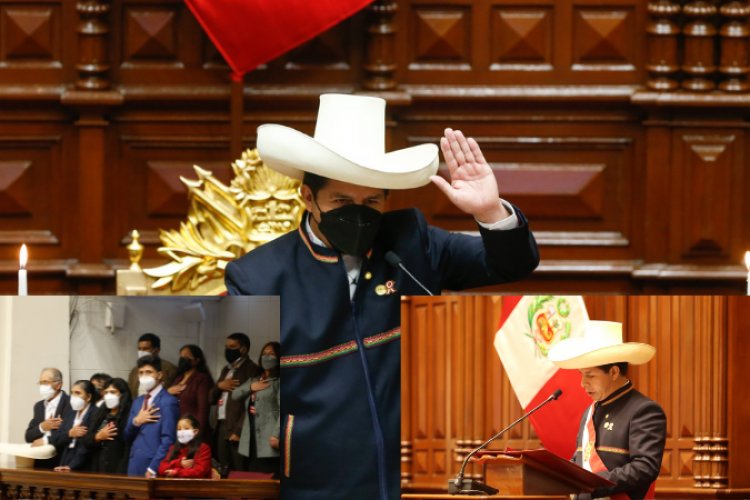 Pedro Castillo asume presidencia de Perú; promete cero corrupción