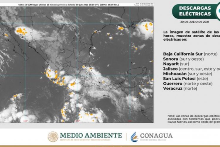 Fin de semana lluvioso para el Valle de México