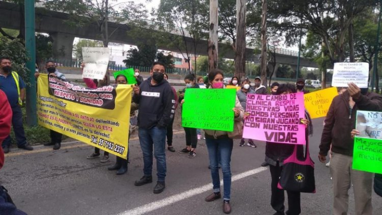 Pacientes con insuficiencia renal bloquean Periférico Norte