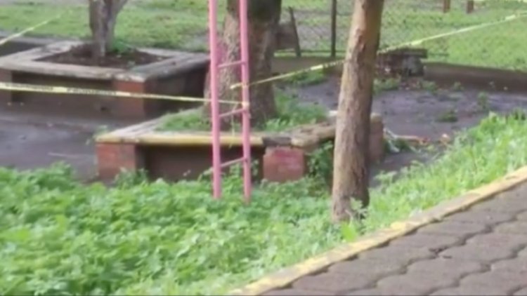 Abandonan cadáver de hombre junto a jardinera en Tlalnepantla