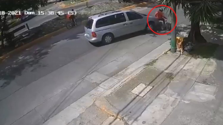 Video viral: conductor atropella a repartidor en Naucalpan