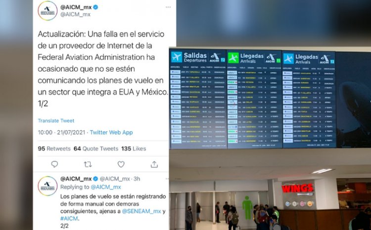 “Demoras Mínimas” en vuelos se debe a falla en EE. UU: AICM