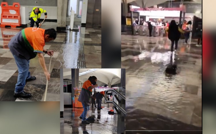 Se inunda estación Merced de la línea 1 del metro Capitalino