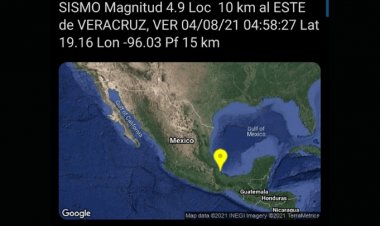 Veracruz se levanta sacudido por sismo de 4.9 grados