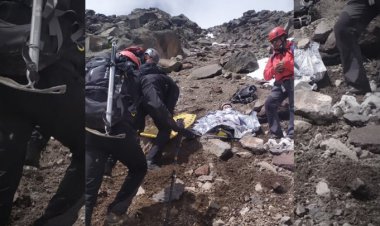 Rescatan a dos excursionistas heridos tras caída en el Iztaccíhuatl