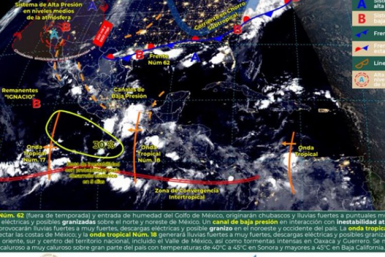 Se espera una tarde lluviosa para el Valle de México