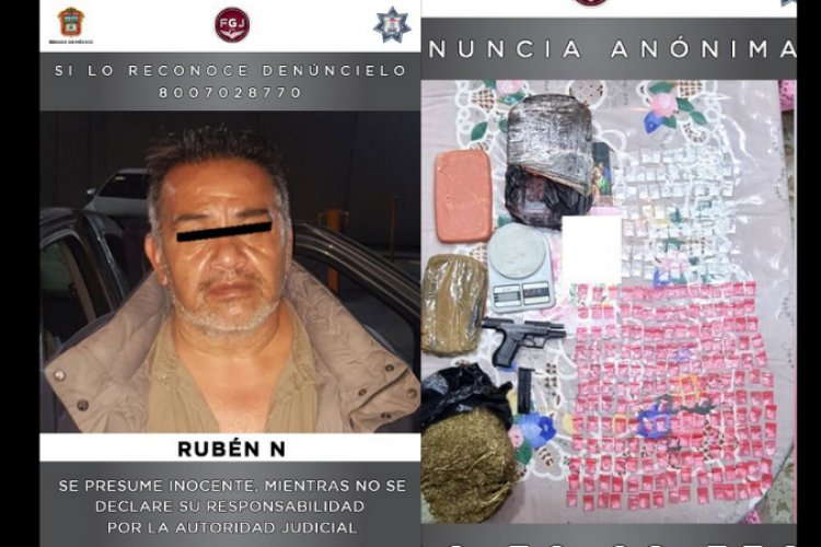 Desmantelan punto de venta de droga en Capulhuac; hay un detenido