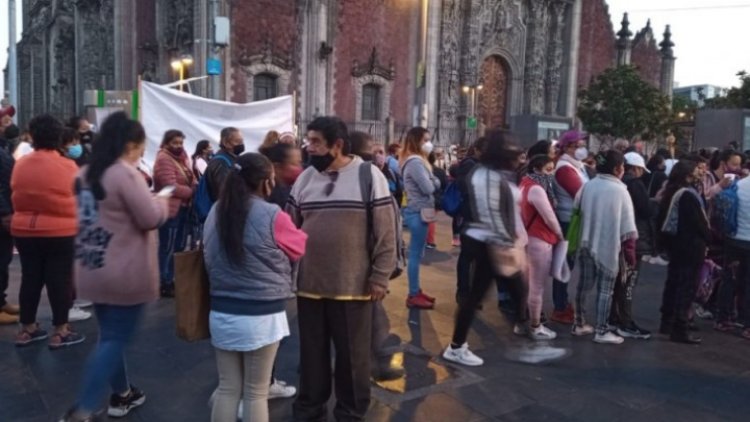 Familiares de presos protestan en Palacio Nacional; piden revisión de casos