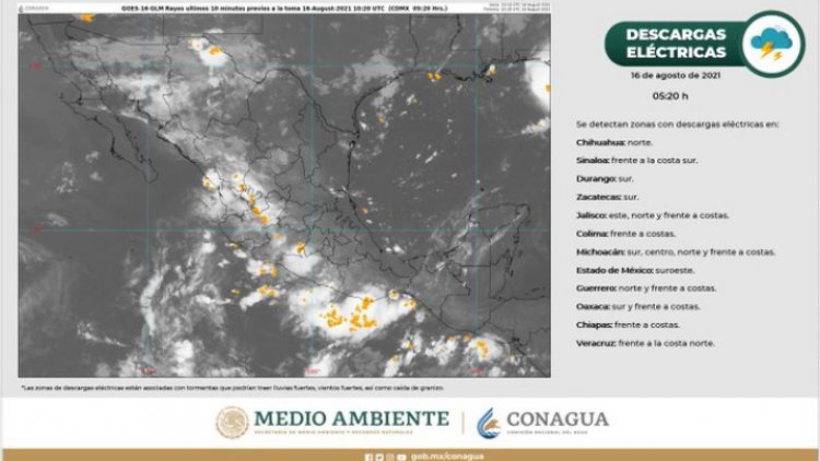 Inicio de semana con fuertes lluvias y posible granizo