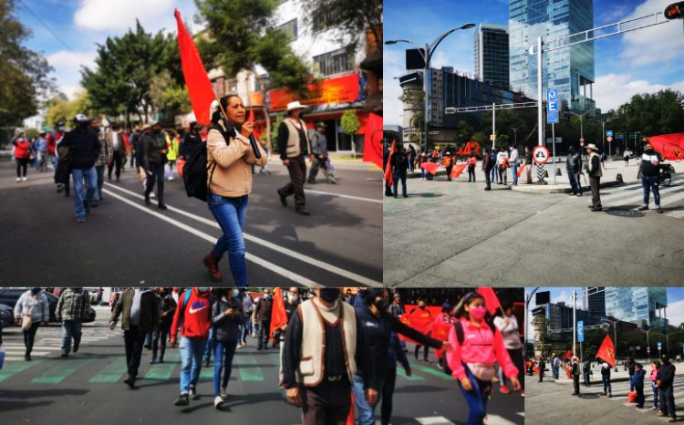 FPR bloquea paseo de la reforma; pide investigación de homicidio de dirigente