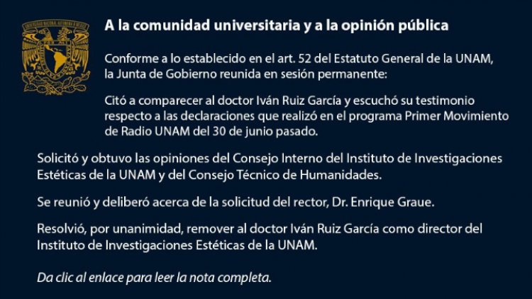 Remueven a director del IIE que dijo que los feminicidios son “un acto de amor”