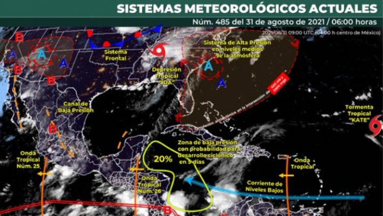 Continúan fuertes lluvias en gran parte del país