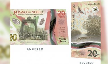 Conoce el nuevo billete de 20 pesos