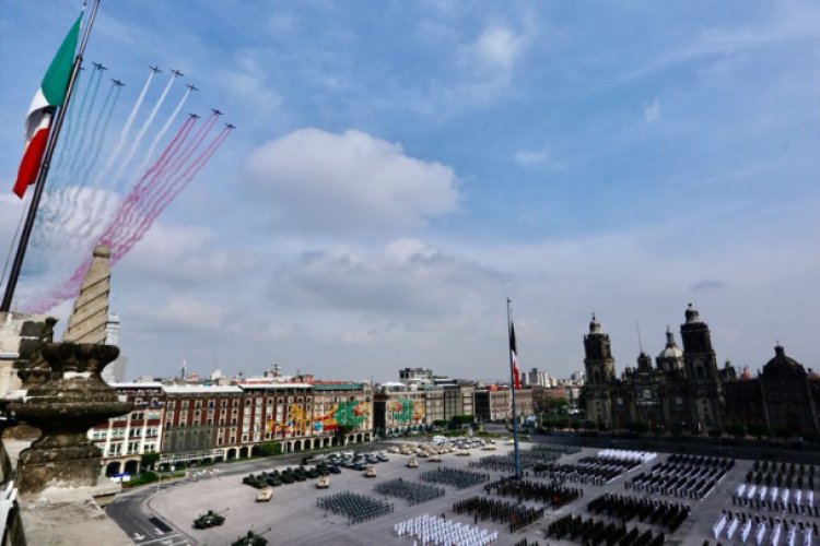 Así se vivió el desfile militar en el Zócalo